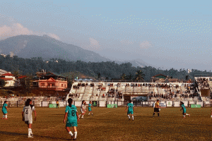 धरान अन्तर वडा महिला नकआउट रनिङकप फुटबल : धरान ११ क्वाटरफाइनलमा