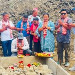 धरान ५ स्थित १ करोड १ लाखमा हिमाली माविको ४ कोठे भवन निर्माण,बेघाले गरे शिलान्यास
